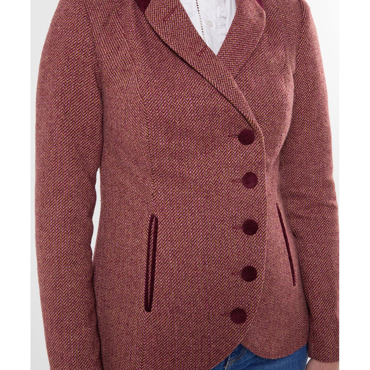 Veste à Chevrons Asymétrique Isla rouge, JOE BROWNS