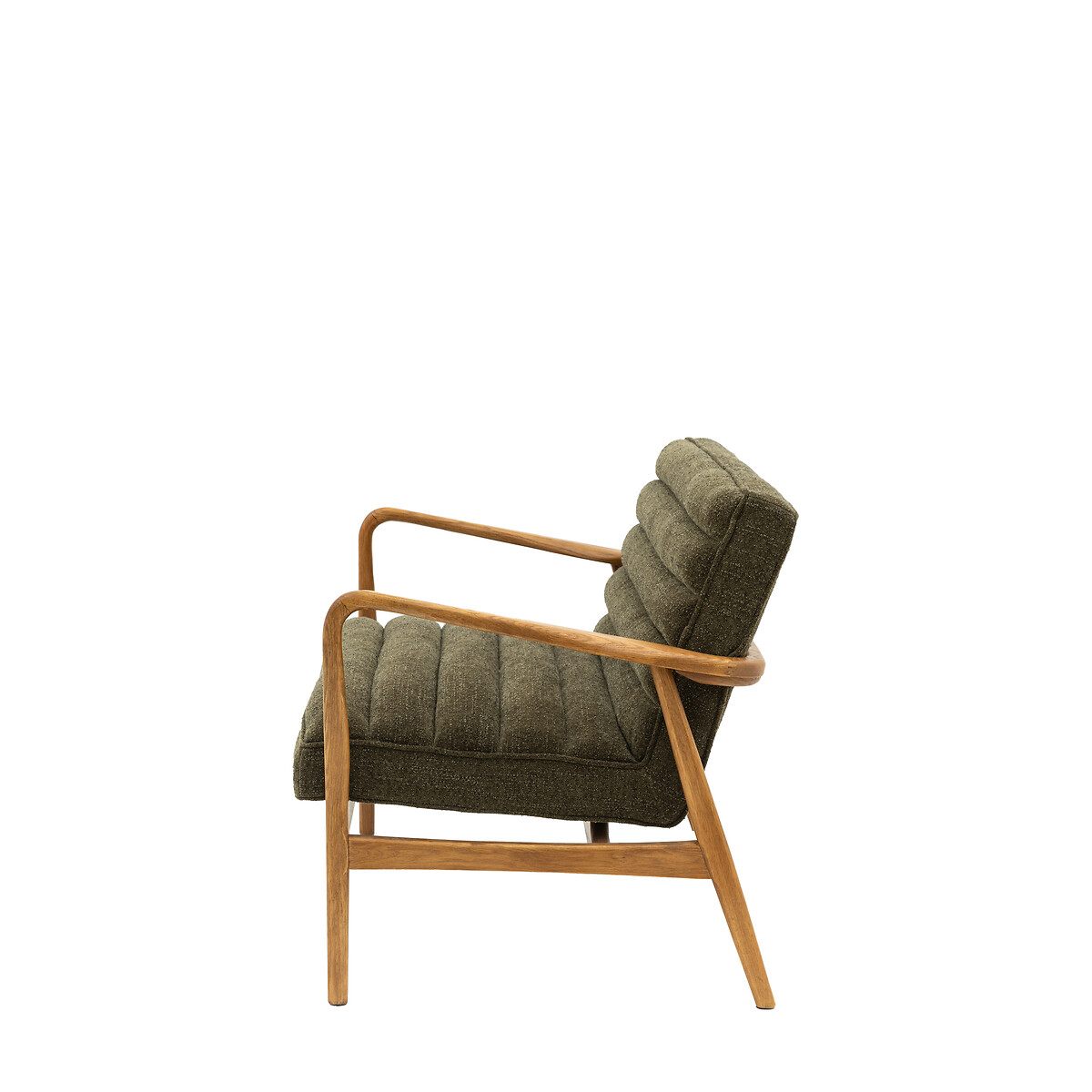 Fairfield Mid-Century Boucle 2 Seater Sofa with Solid Wood Frame green, ÉDITÉ