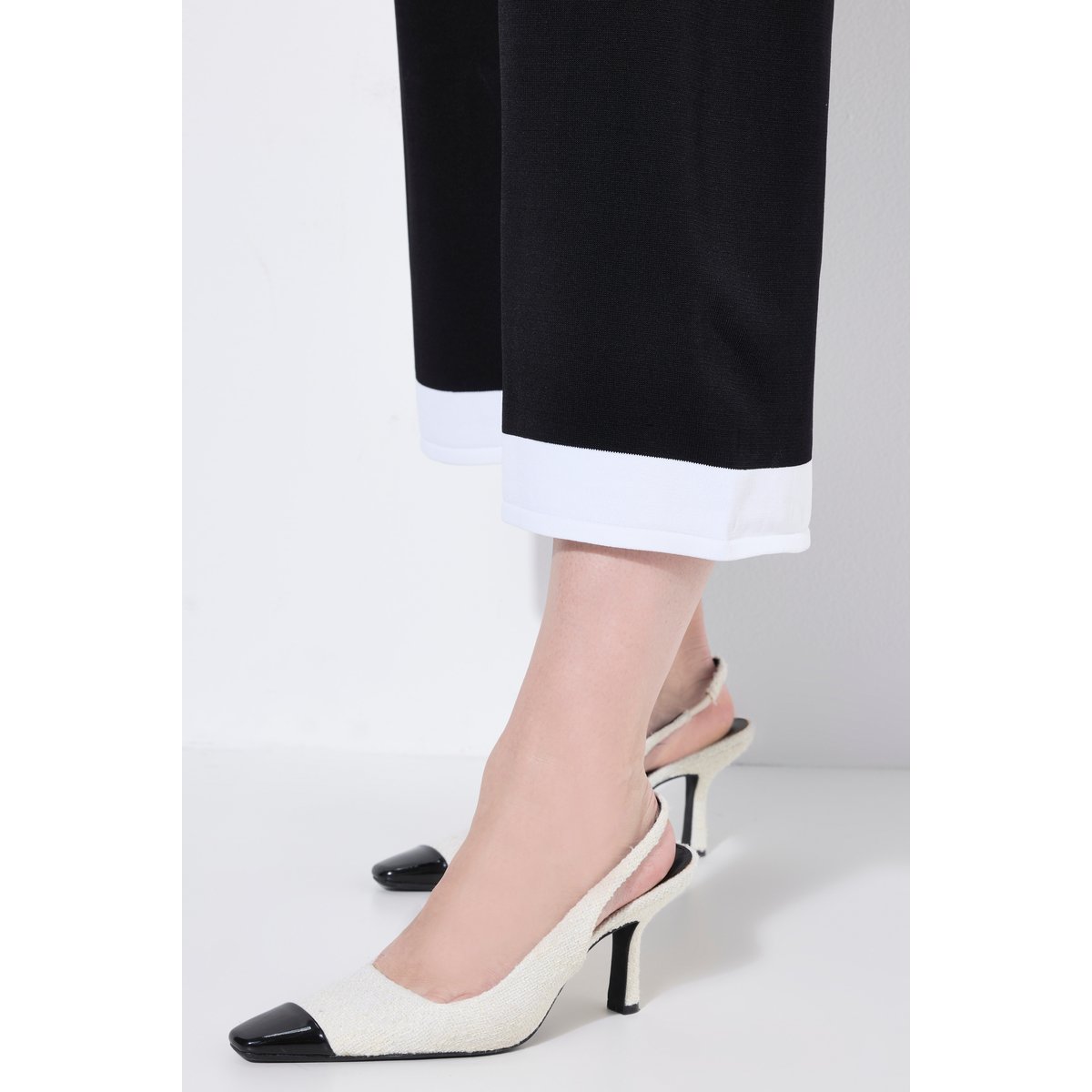 Jupe-culotte en maille, longueur mi-mollet noir, ULLA POPKEN