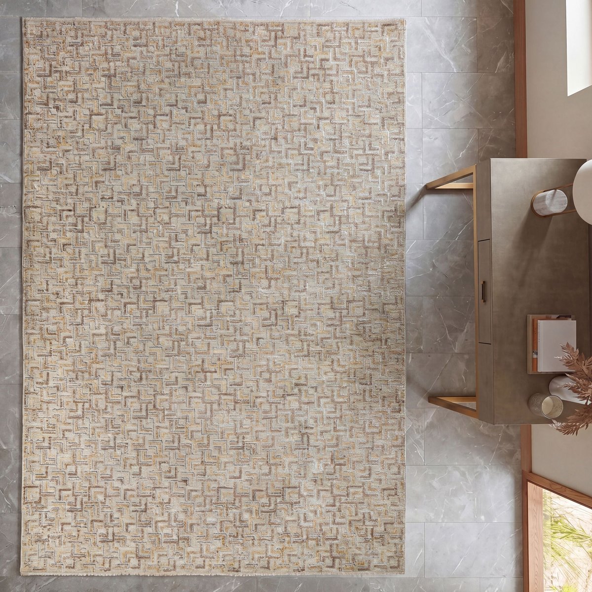 Tapis moderne KADO naturel, FLAIR RUGS
