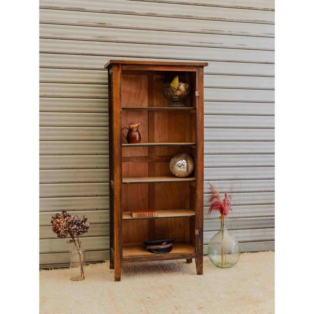 Étagère en bois Gaëlle N°1578 - Bon état bois foncé, DEBONGOUT