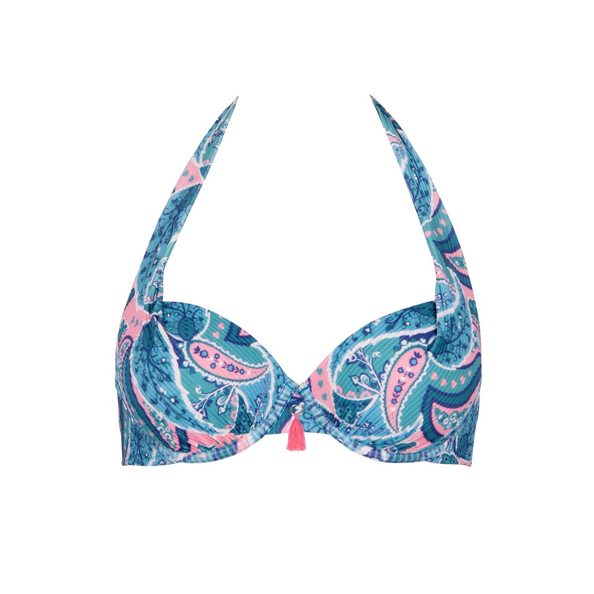 Haut maillot de bain préformé Kavala bleu, LISCA