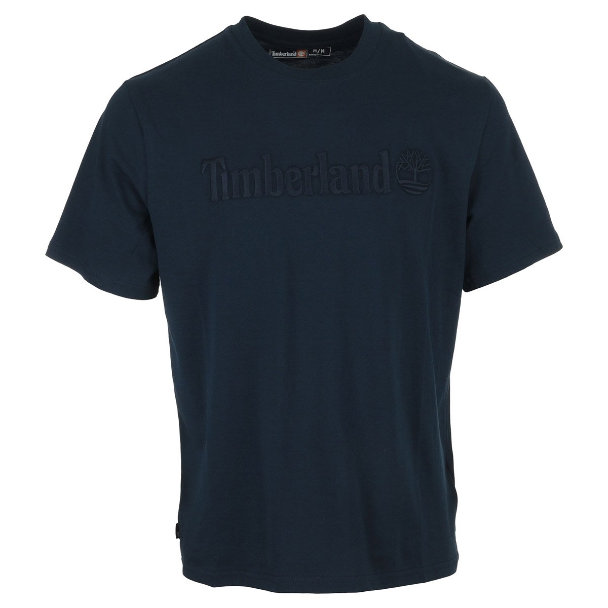 T-shirt Embroidery Tonal Ss Tee bleu, TIMBERLAND