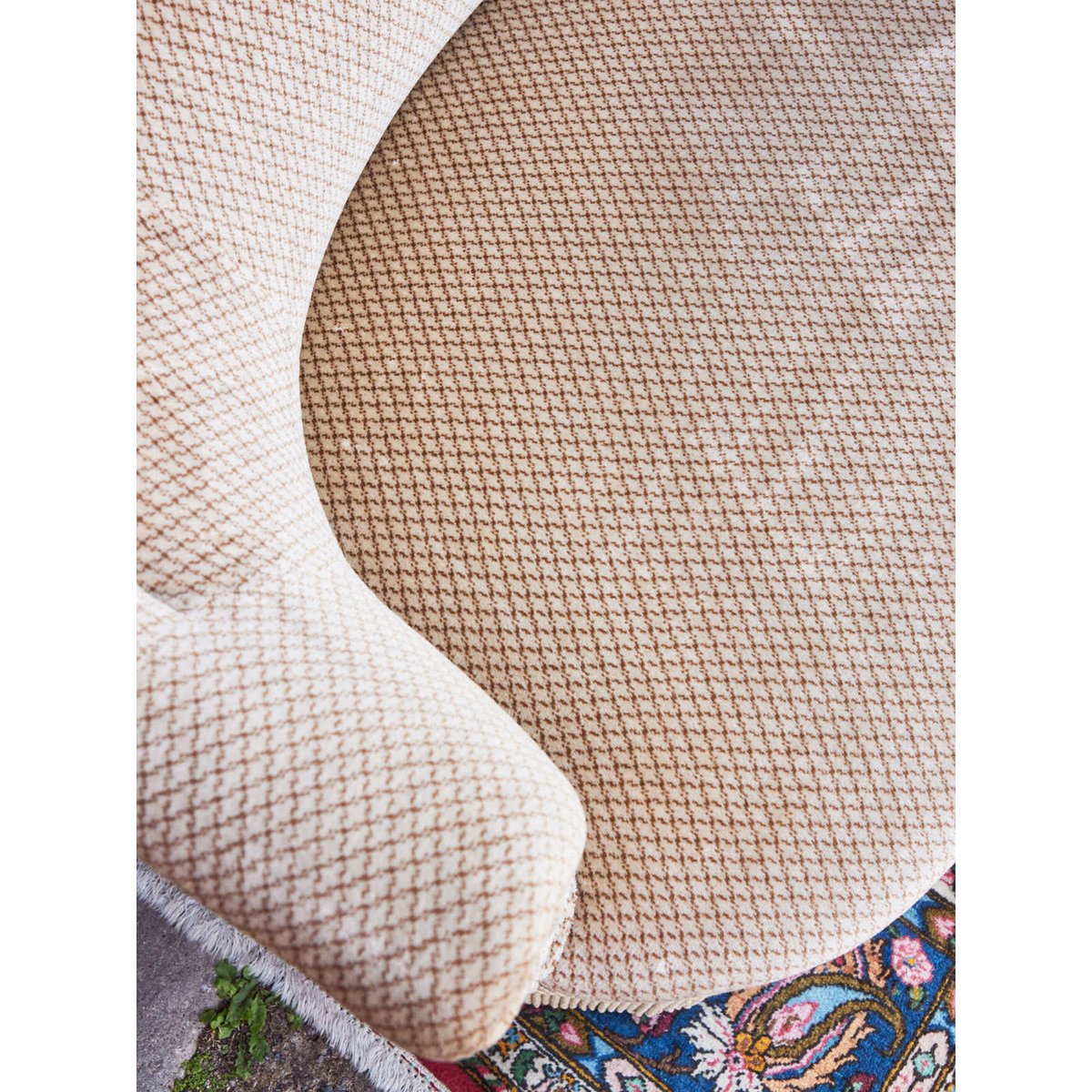 Banquette crapaud Martine N°51 - Bon état beige, DEBONGOUT