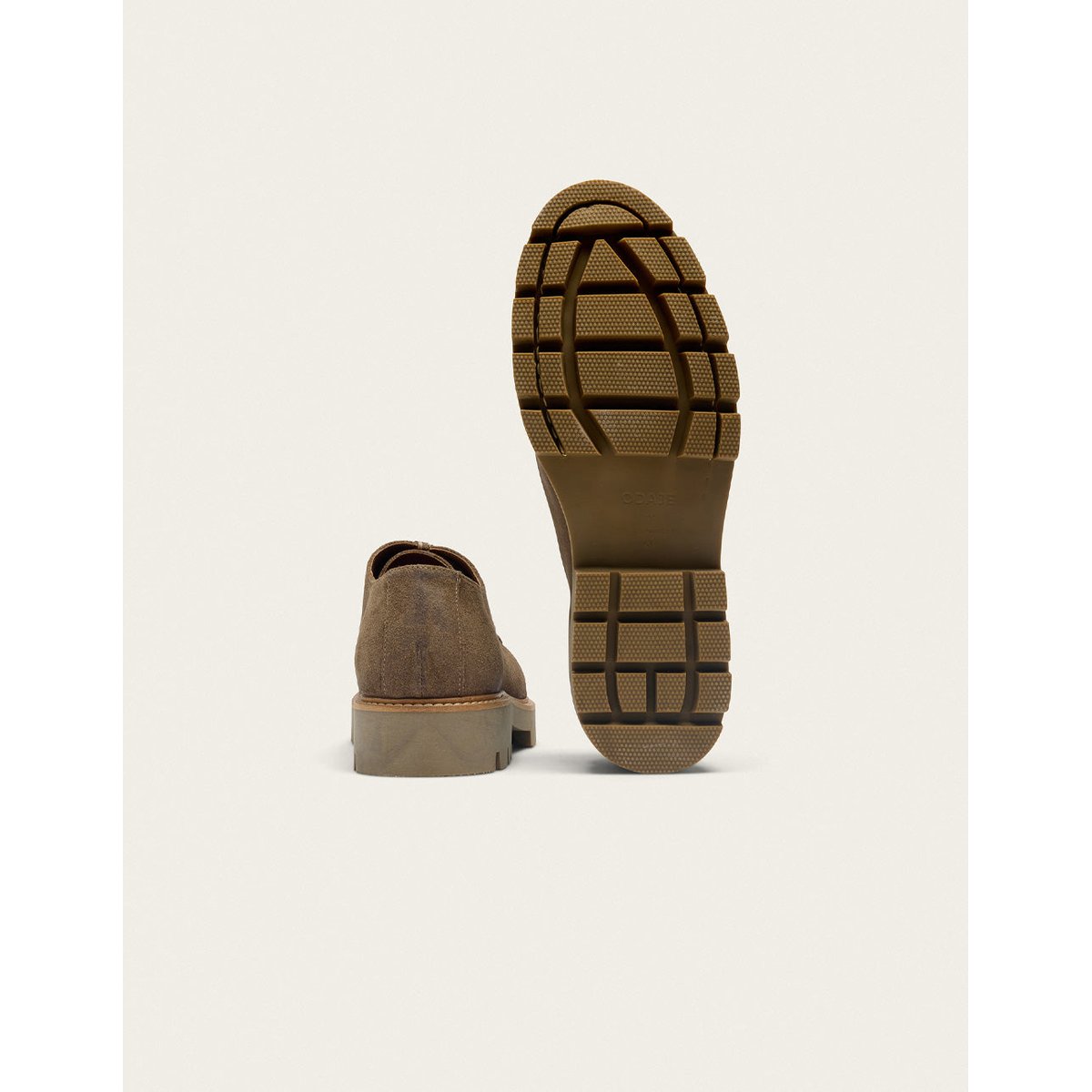 Derbies GONTRAN suède huilé taupe, ODAJE