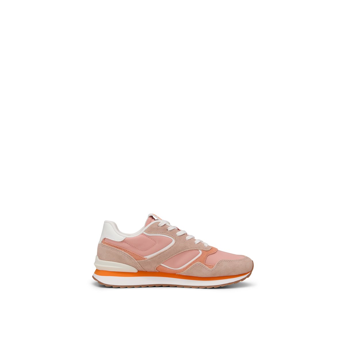Sneaker modèle Maxima en cuir de vache et nylon rose, MARC O'POLO