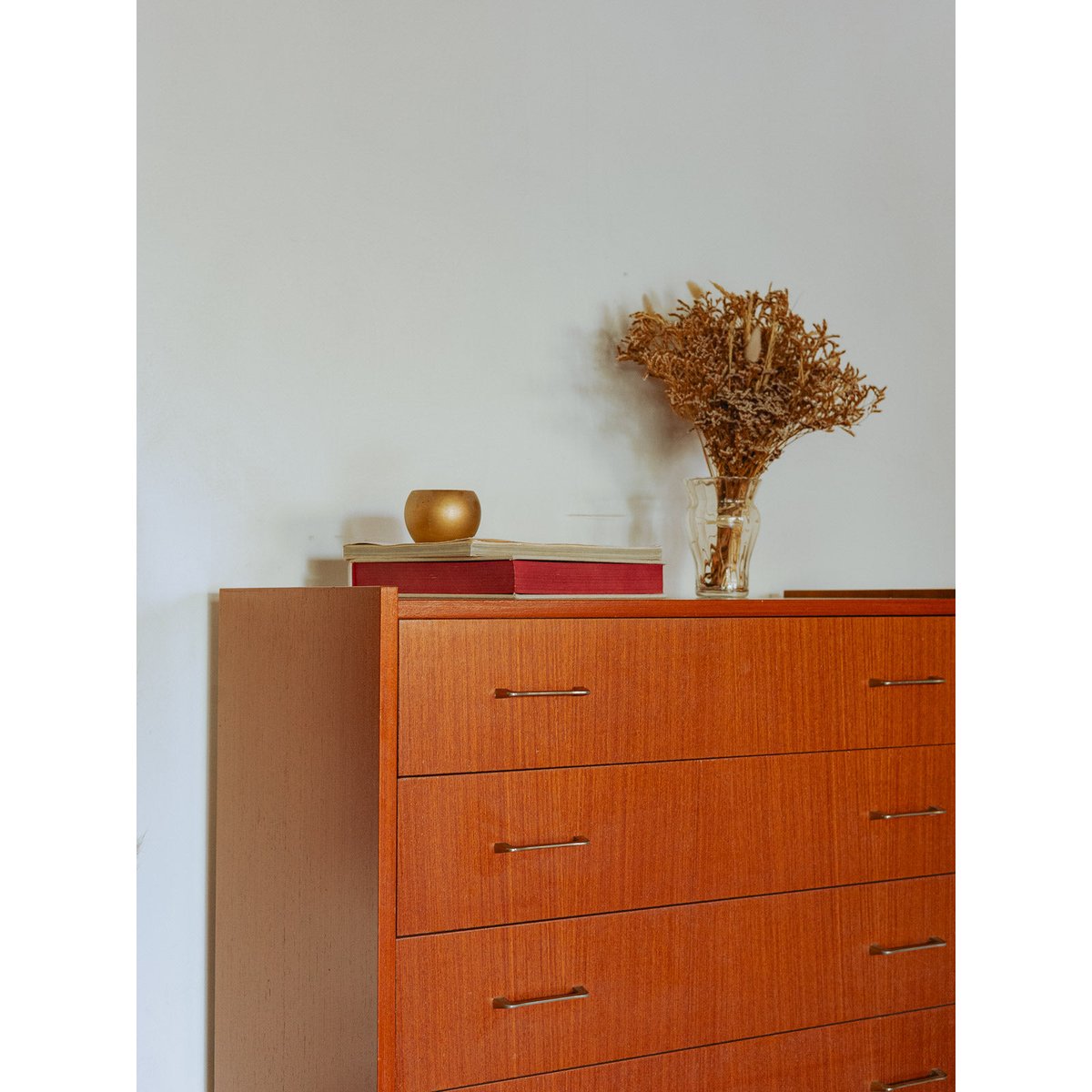 Commode scandinave ambrée Olga N°691 - Bon état marron, DEBONGOUT
