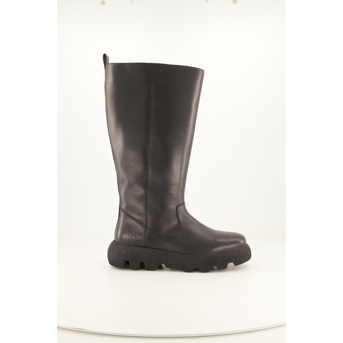 Bottes en cuir nappa, tige XXL - largeur H , pied large noir, ULLA POPKEN