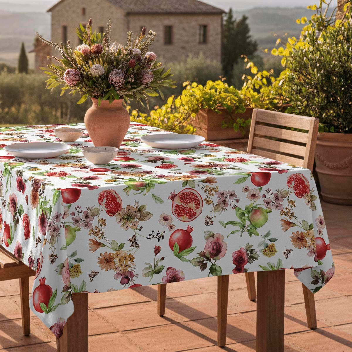 Nappe anti-taches Mingrana - coton 100% - rouge, NAF NAF HOME