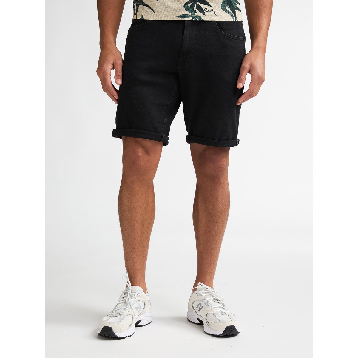 Bassano regular short en jean shockwave noir black stone, PETROL INDUSTRIES
