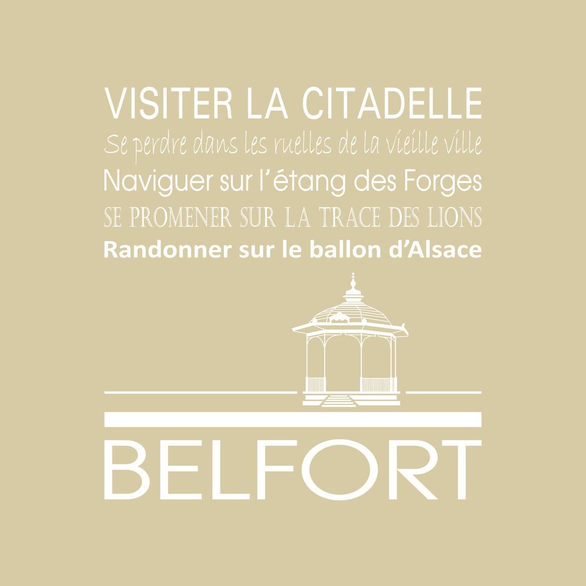 Tableau Mural Belfort RÉGIONALISME tableaux sur toile-beige, CEANOTHE