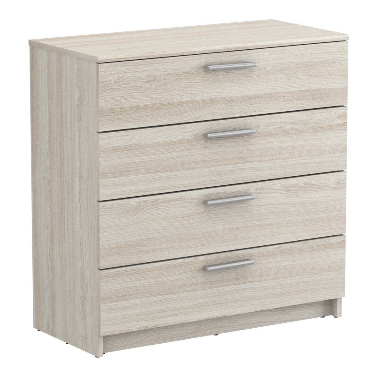 Commode 4 Tiroirs L79,6 cm, décor Bois Clair - Pricy chene shannon, CALICOSY