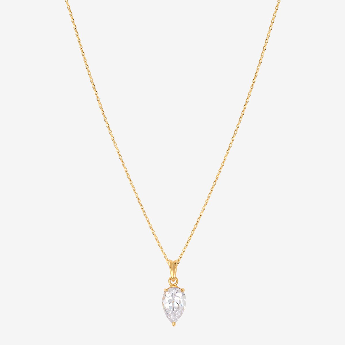 Collier doré - chacha oxyde de zirconium blanc, CAROLINE NAJMAN