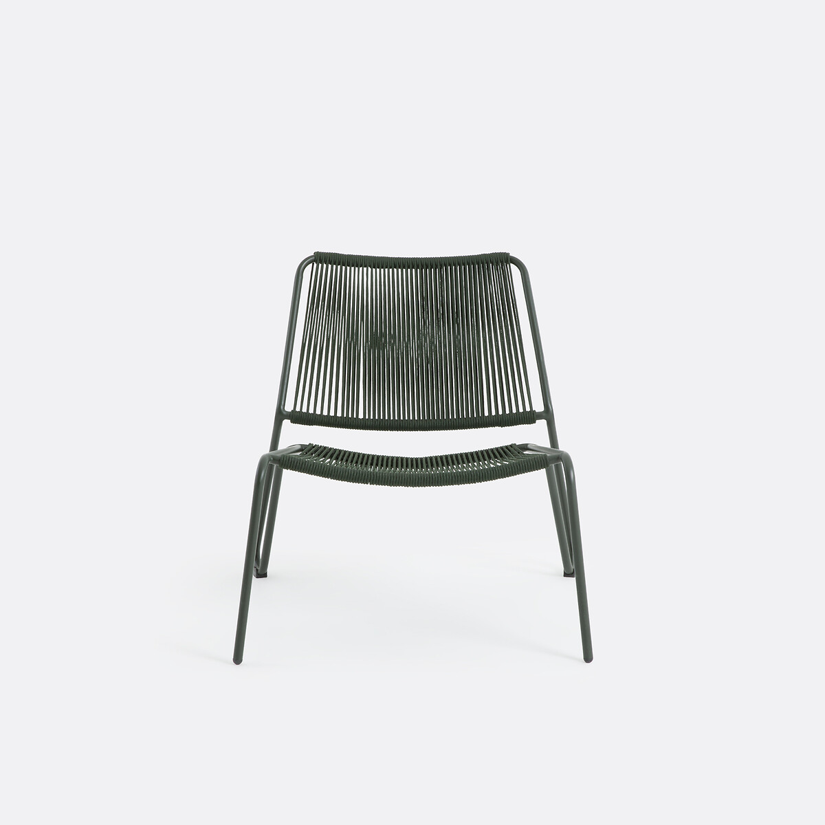 Fauteuil bas de jardin, en corde tressée, MASIX kaki, LA REDOUTE INTERIEURS