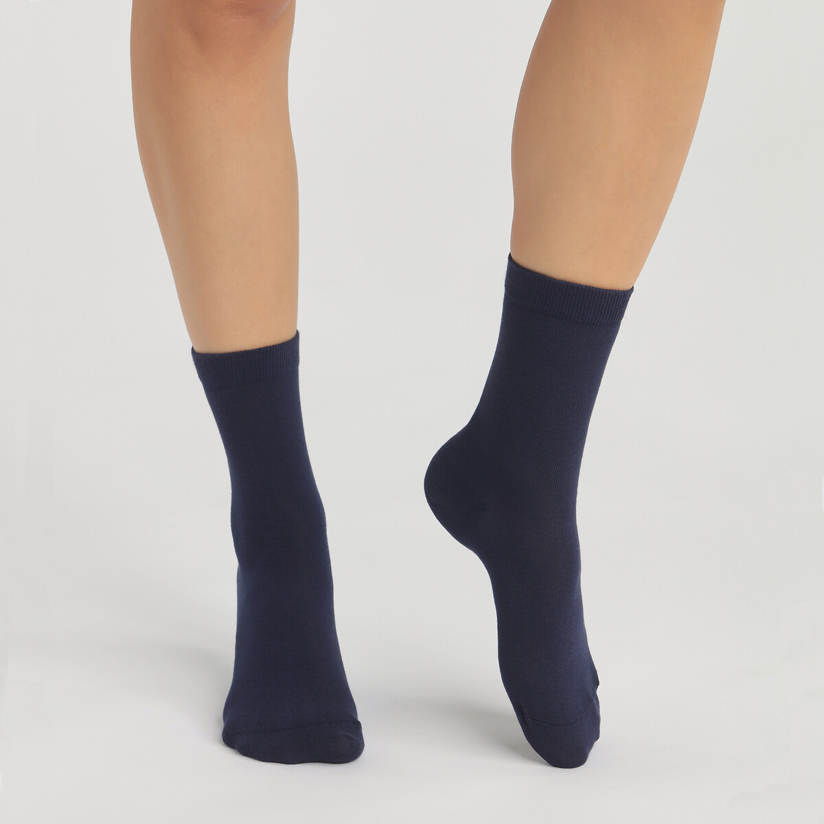 Lot 2 paires de mi-chaussettes marine, DIM