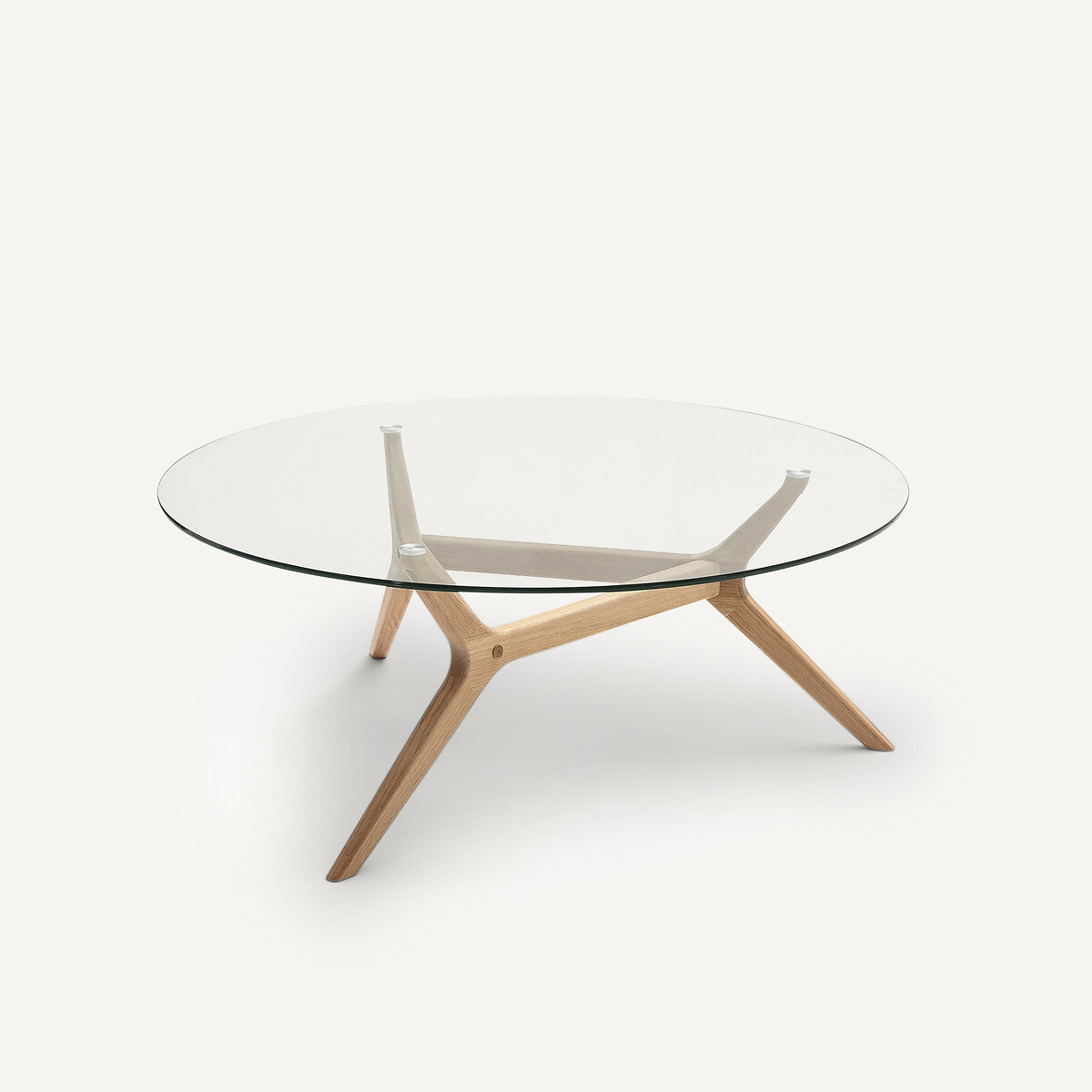 Table basse chêne Ø90 cm, Maricielo chêne naturel, AM.PM