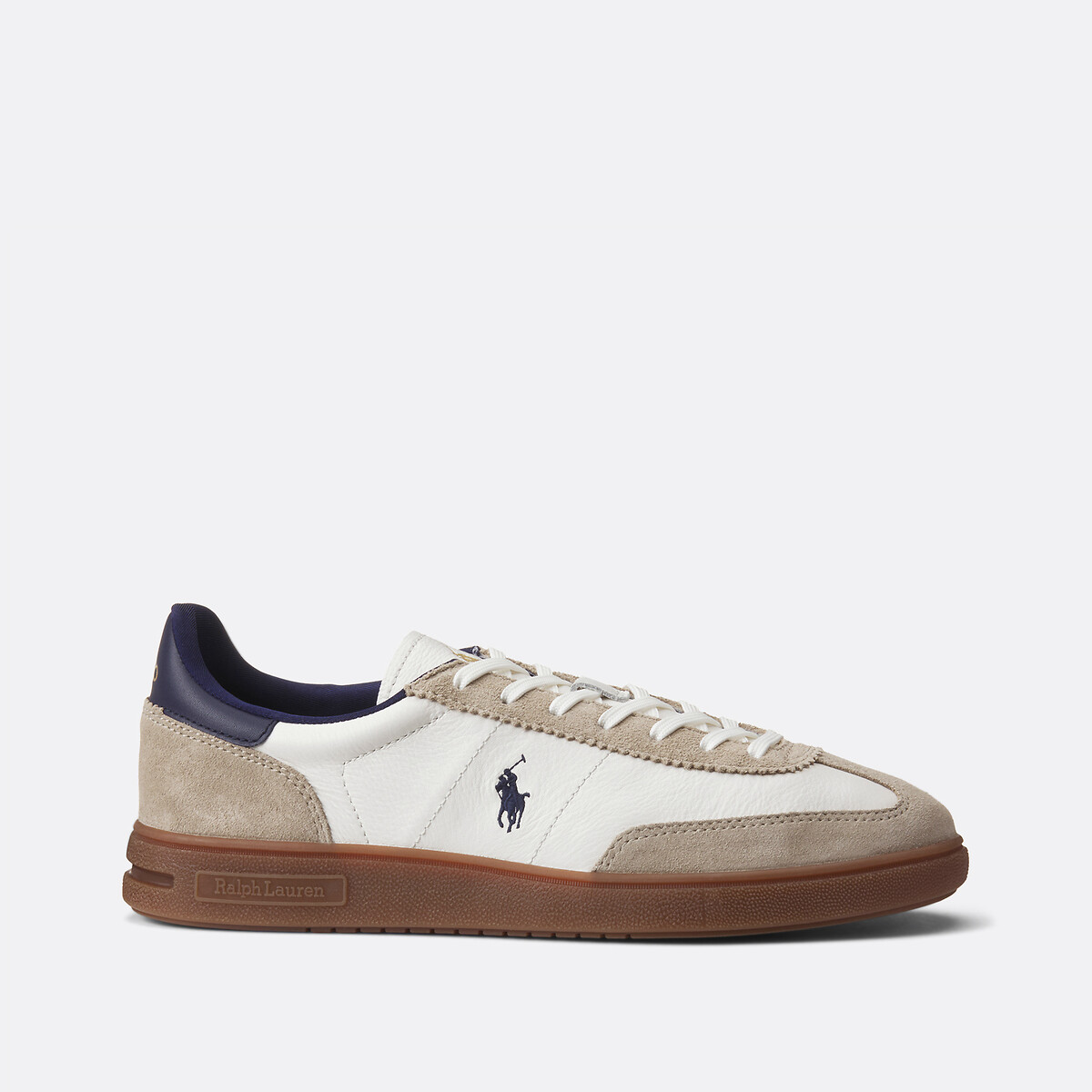 Bedford PP Leather Trainers white/grey, POLO RALPH LAUREN