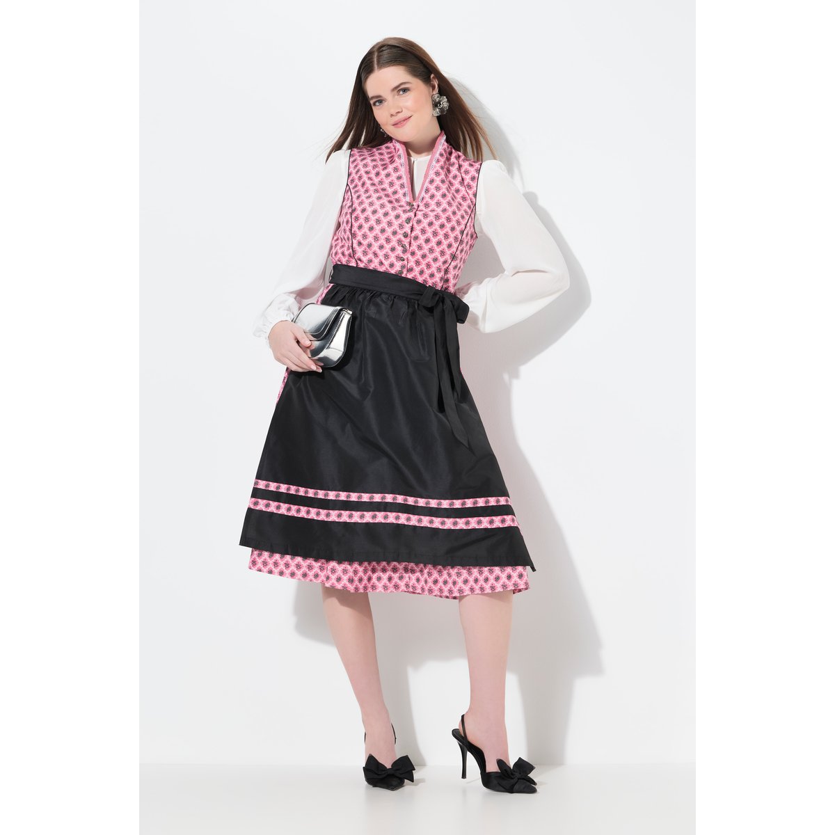 Dirndl sans manches rose, ULLA POPKEN