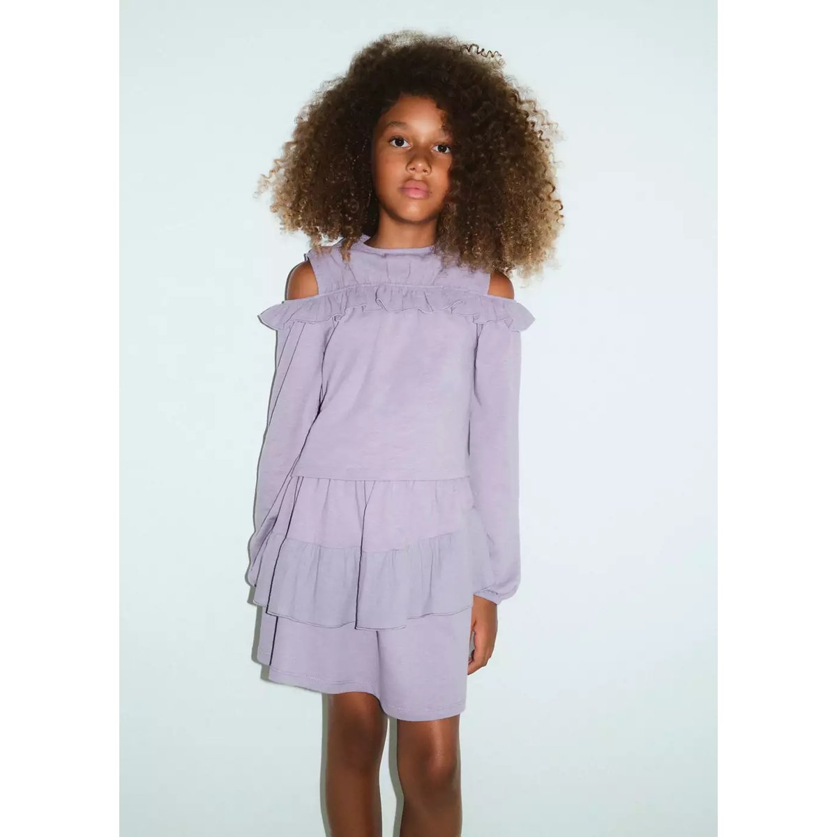Blouse détail cut-out lilas, MANGO KIDS