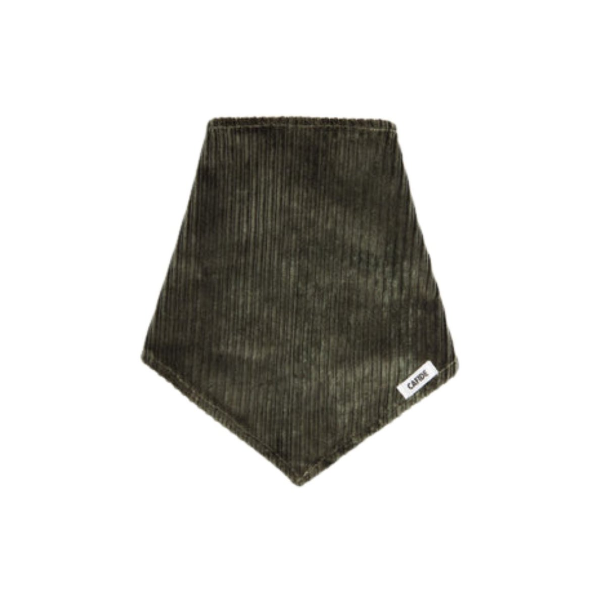 Bandana en velours côtelé vert pour chien, Nata vert, CAFIDE