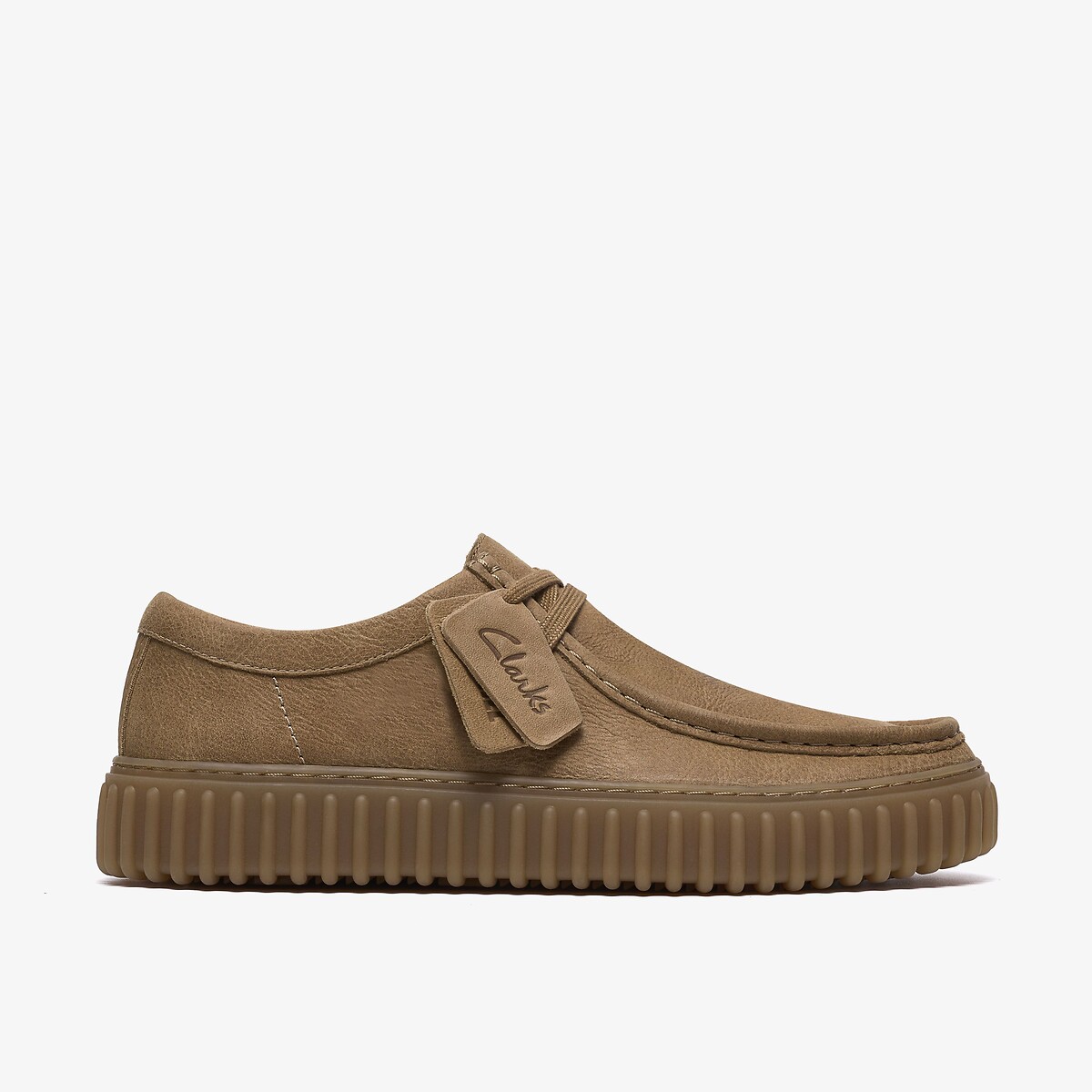 Derby in pelle scamosciata Torhill cammello, CLARKS