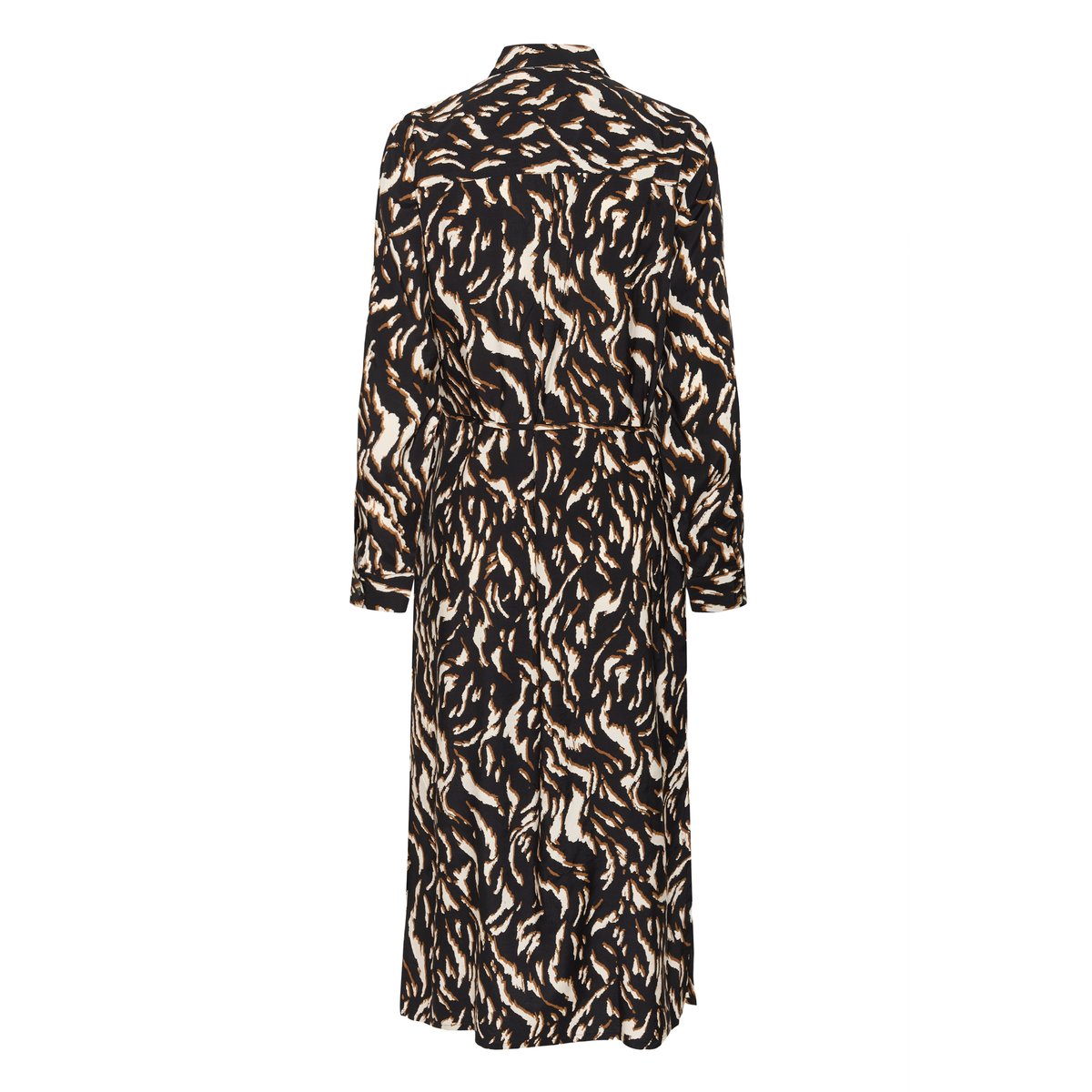 Robe noir marron black/brown graphic animal, KAFFE