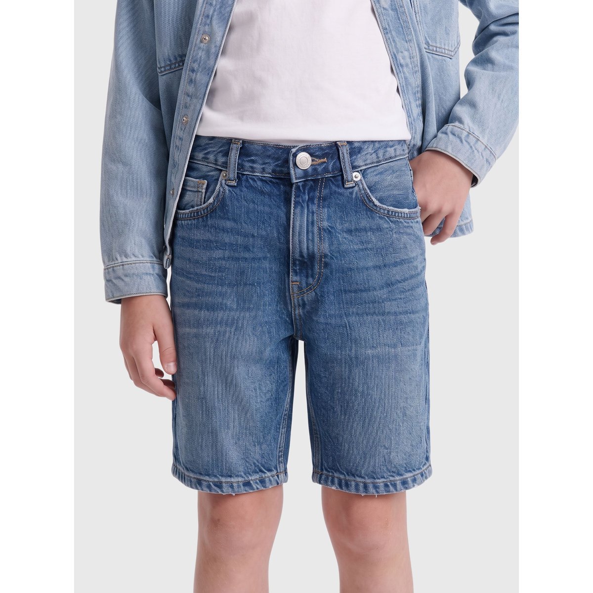 Short En Denim medium blue denim, ONLY & SONS JUNIOR