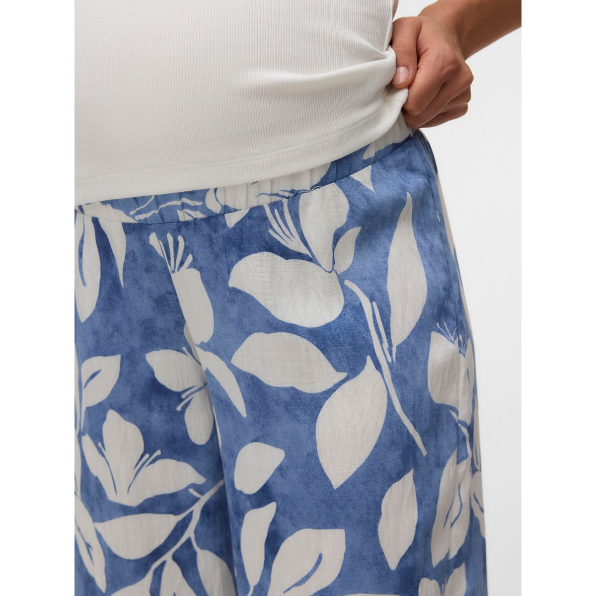 Pantalon À Jambe Large bleue - stonewash, MAMA LICIOUS