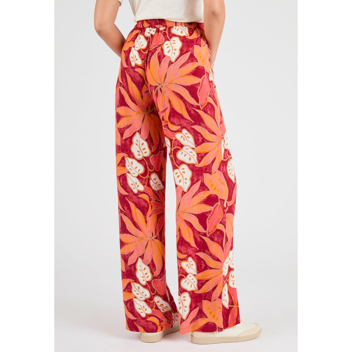 Pantalon fluide Climatyl rouge tropical, DAMART