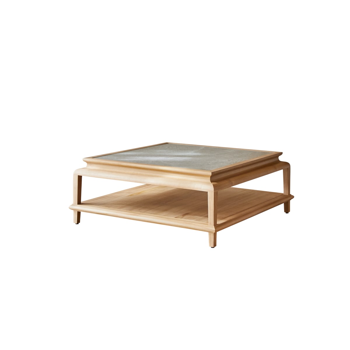Table basse en Teck massif, ACHILLE naturel, TIKAMOON