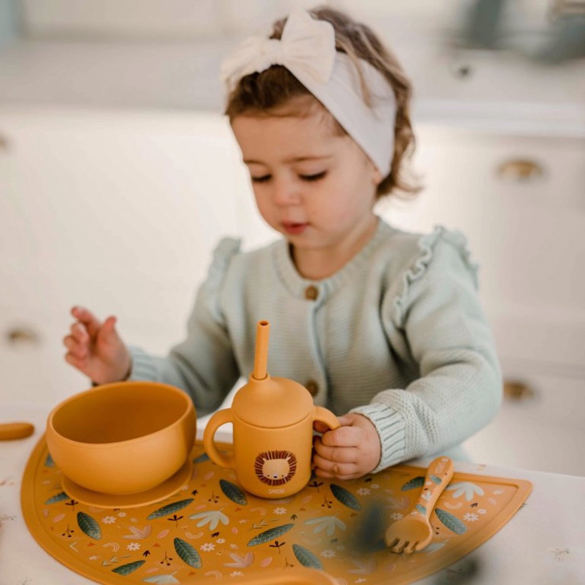 Set de table en silicone ANIMAUX orange, SASSI