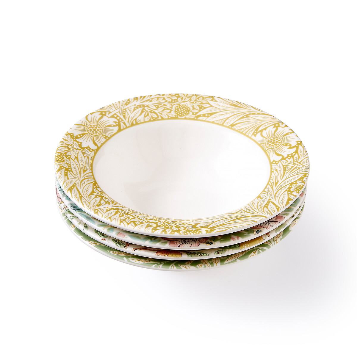 Set of 4 Morris & Co. Assorted Cereal Bowls multi-coloured, MORRIS & CO.