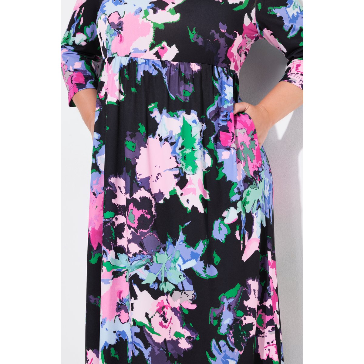 Robe en jersey avec poches noir, ULLA POPKEN