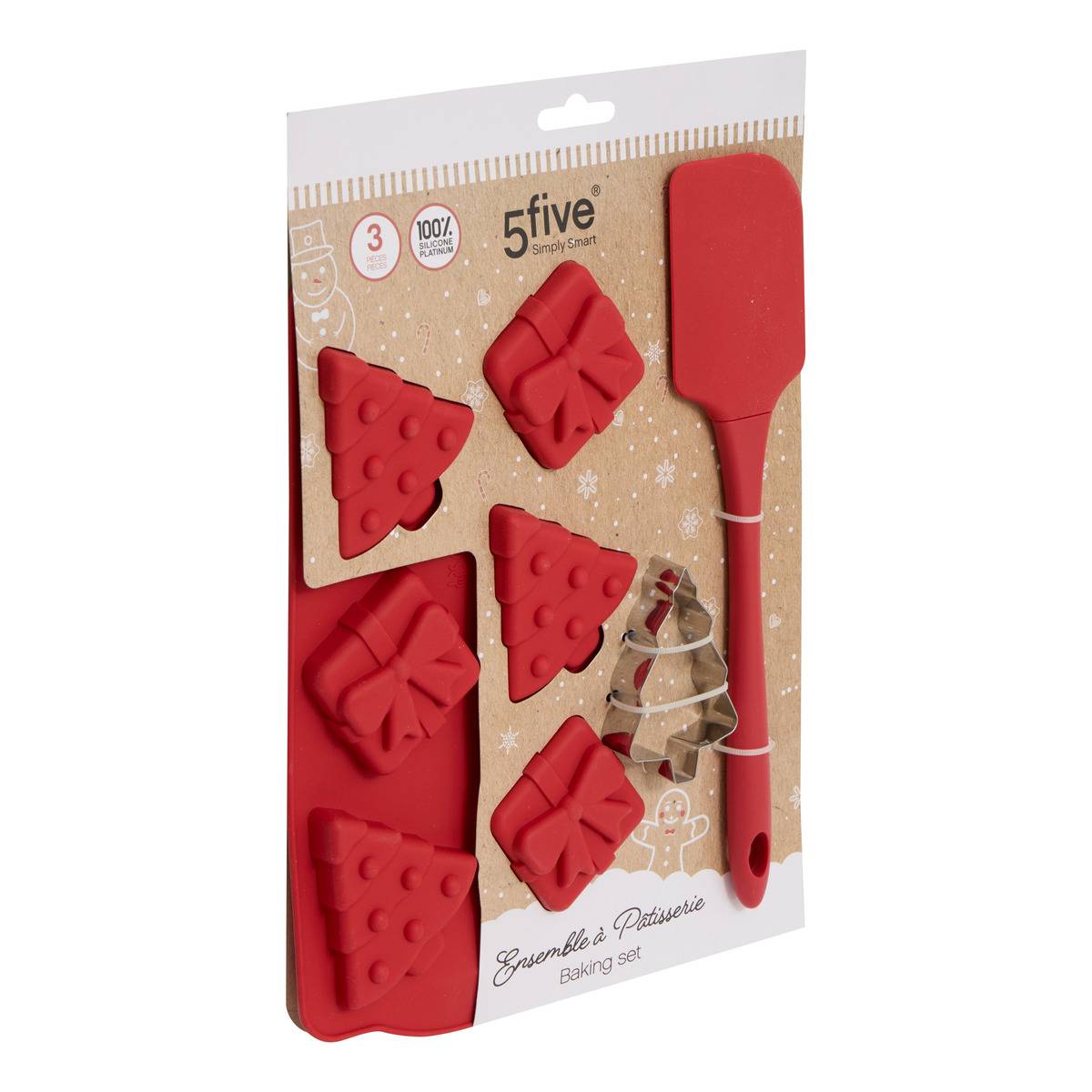 Kit pâtisserie NOEL rouge, 5FIVE SIMPLY SMART