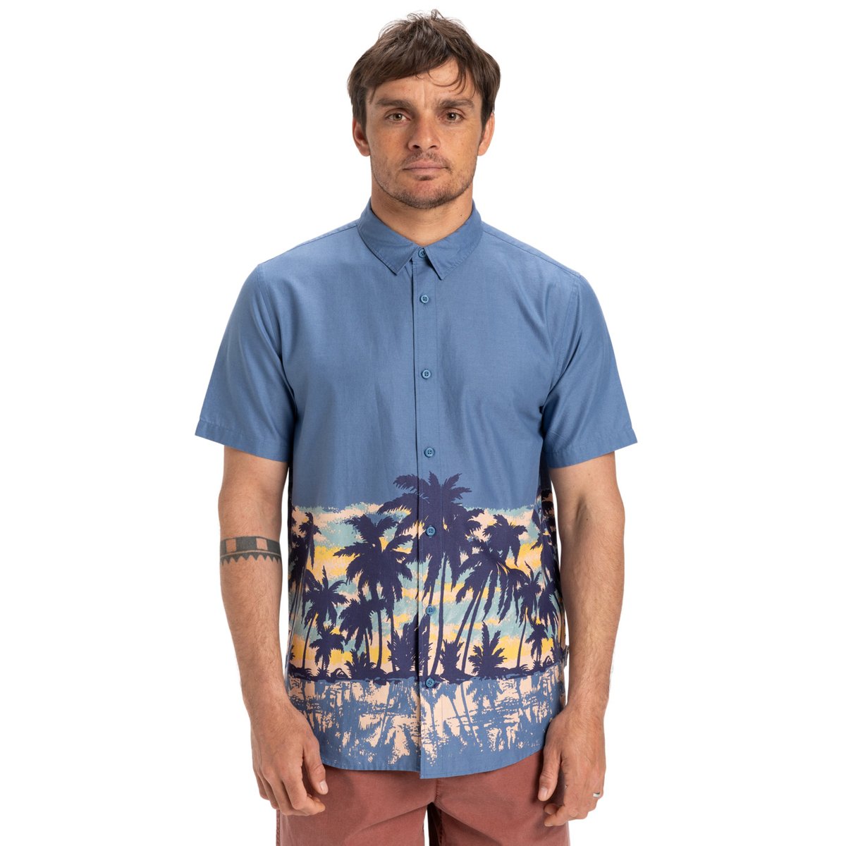 Chemise à manches courtes APERO CLASSIC ENGINEERED bleu coronet blue engineered, QUIKSILVER