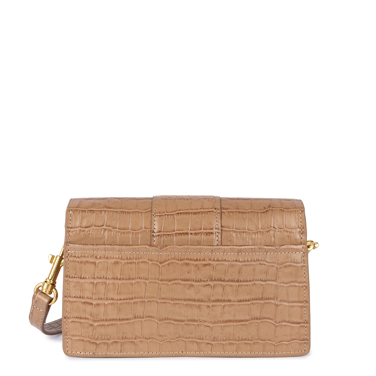 Sac trotteur cuir EXOTIC ILY sable, LANCASTER