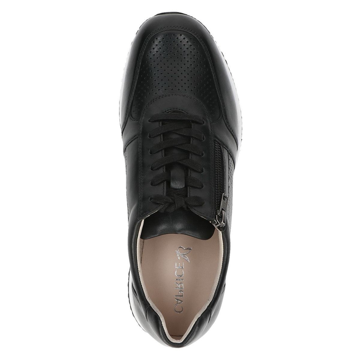 Basket en cuir noir nappa, CAPRICE