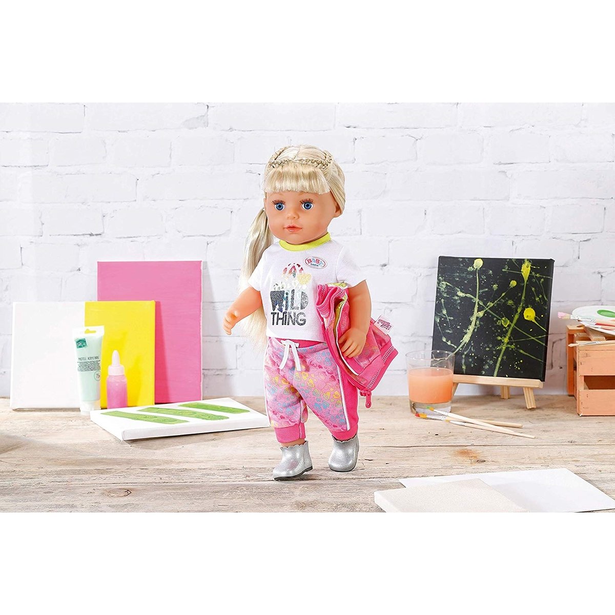 BABY Born Deluxe Trendiges Pink Set 43cm multicolore, ZAPF CREATION