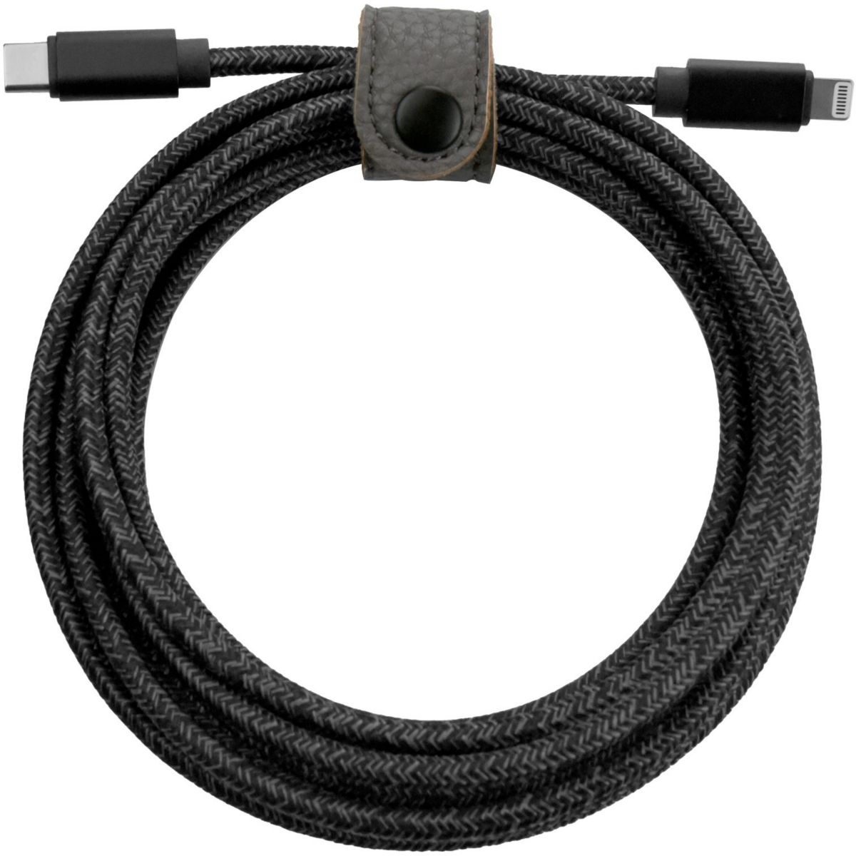 Câble Lightning vers USB-C 3M Noir couleur unique, ADEQWAT