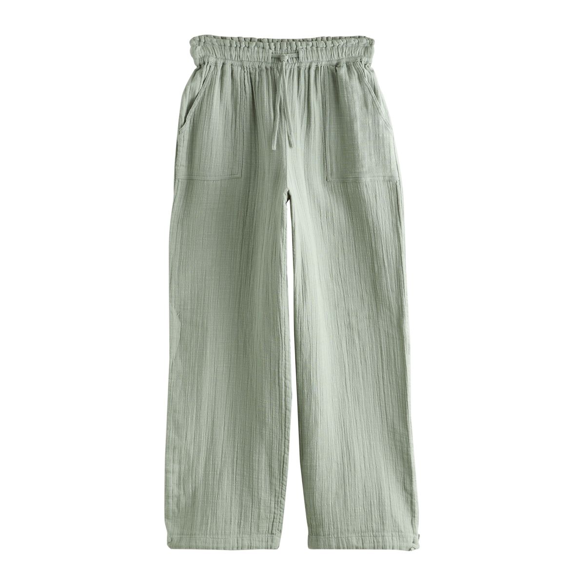 Pantalon ballon double gaze vert sauge, NEXT