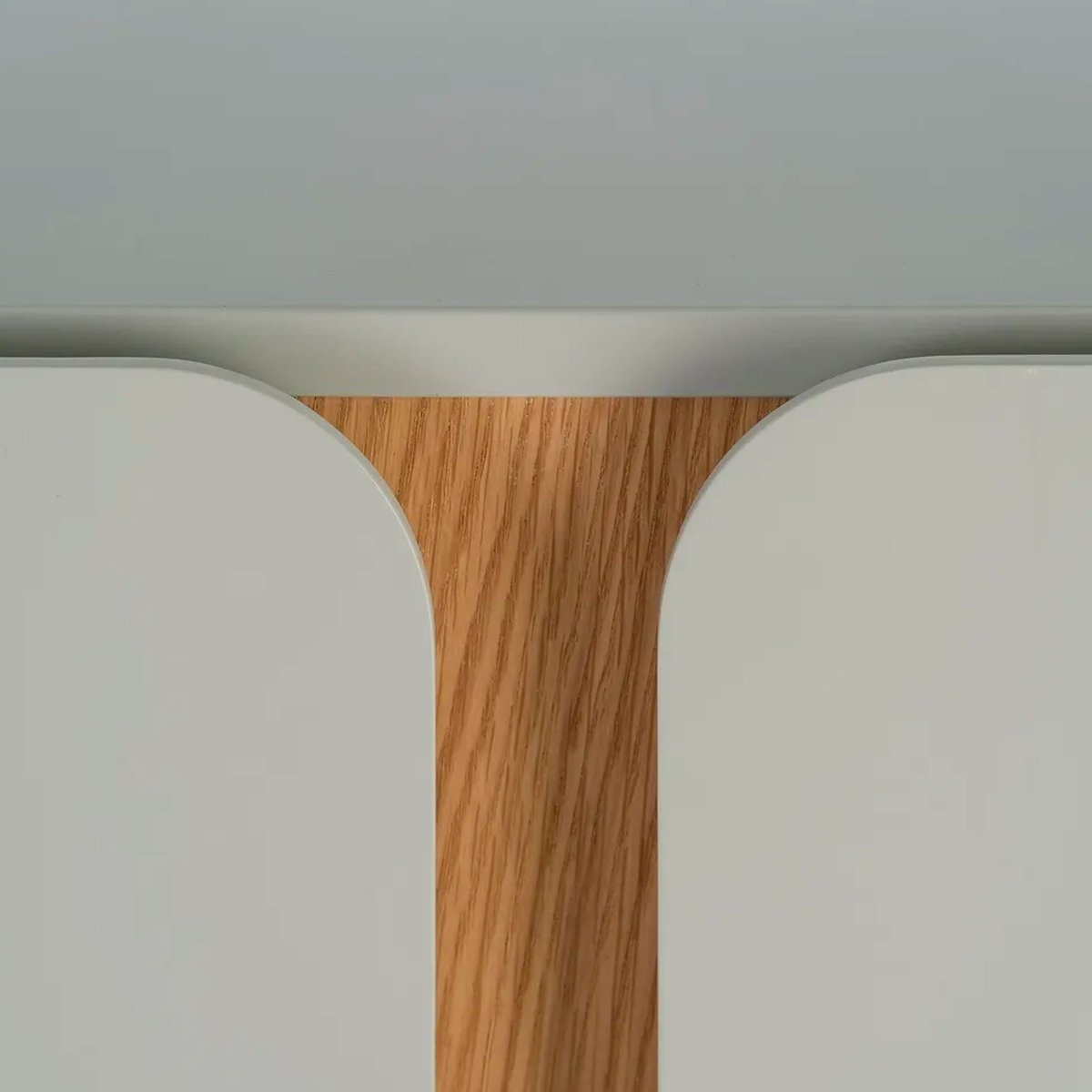 Meuble de télévision design beige et bois 180x40x50cm beige, WADIGA