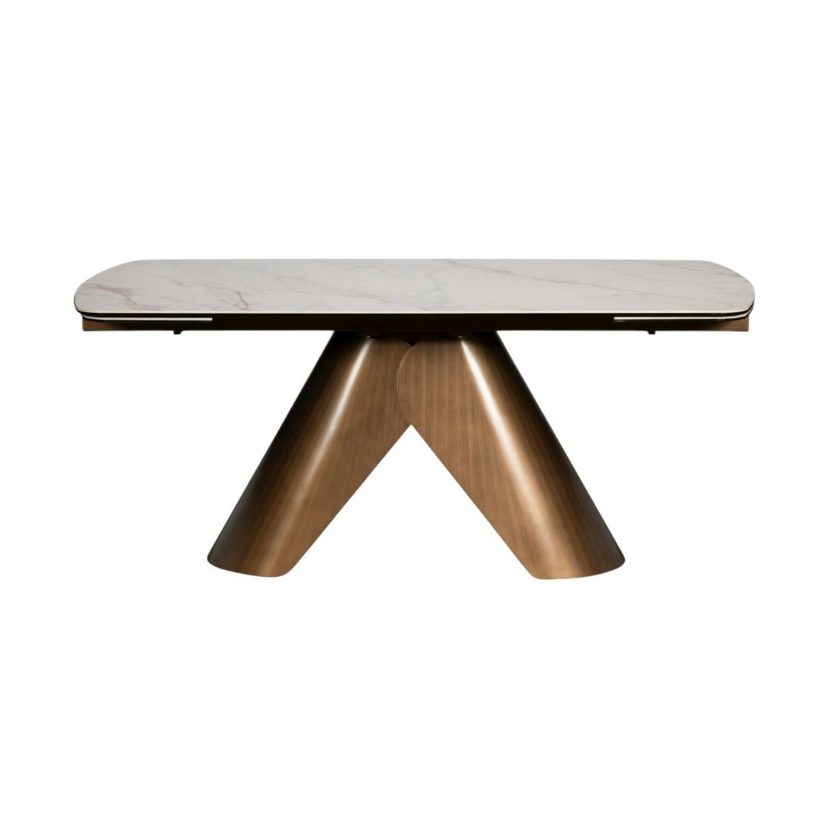 Table en céramique blanche 180-260 cm SEMPIONE blanc, PIER IMPORT