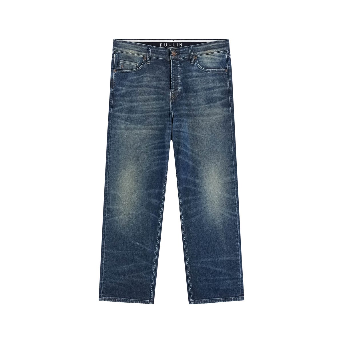 PANTALON MID LOOSE DOORS bleu foncé, PULLIN