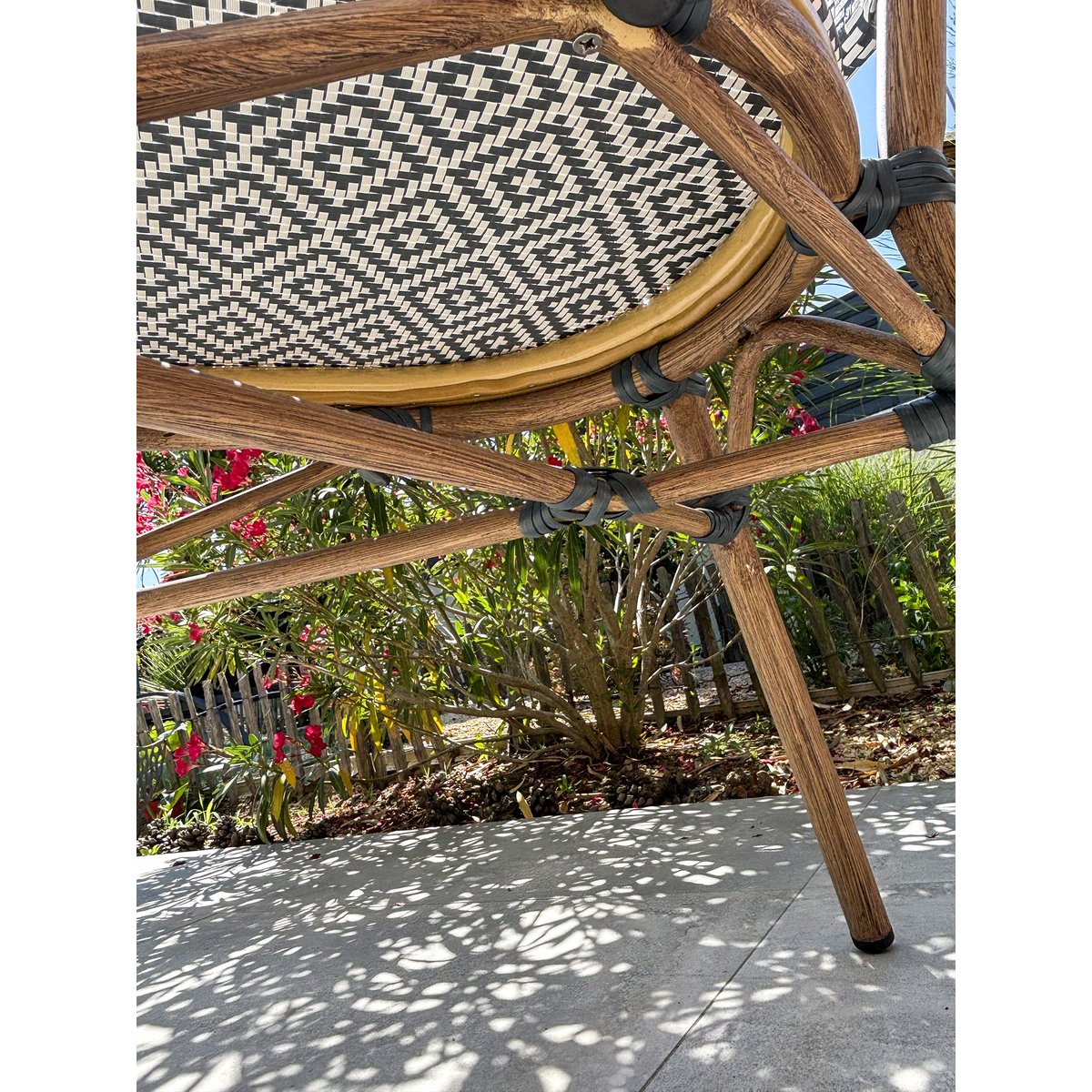 Fauteuil de jardin empilable en aluminium BISTRO bleu marine, CITY GARDEN