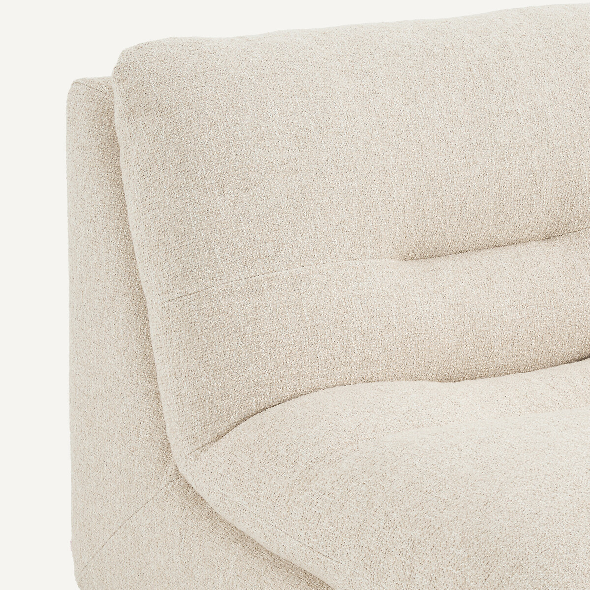 Modulares Sesselmodell aus Bouclé, GIULIANO kreide, AM.PM