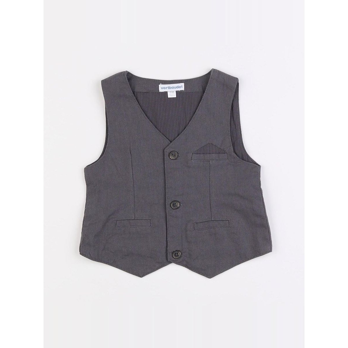 Gilet - Très bon état gris, VERTBAUDET