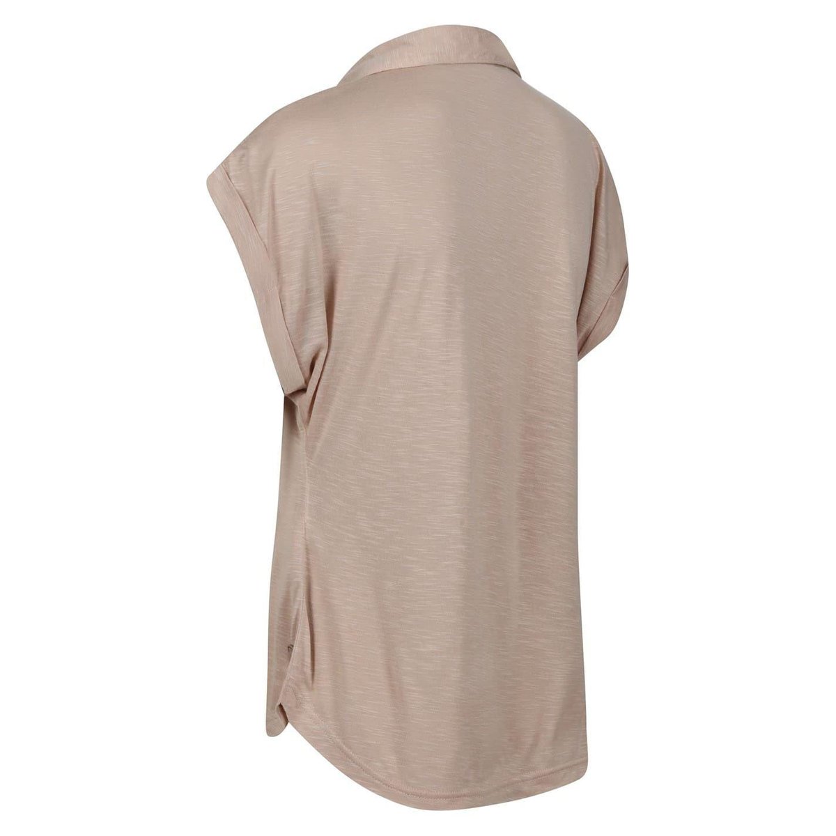 Polo manches courtes à col V motif/style uni beige, REGATTA