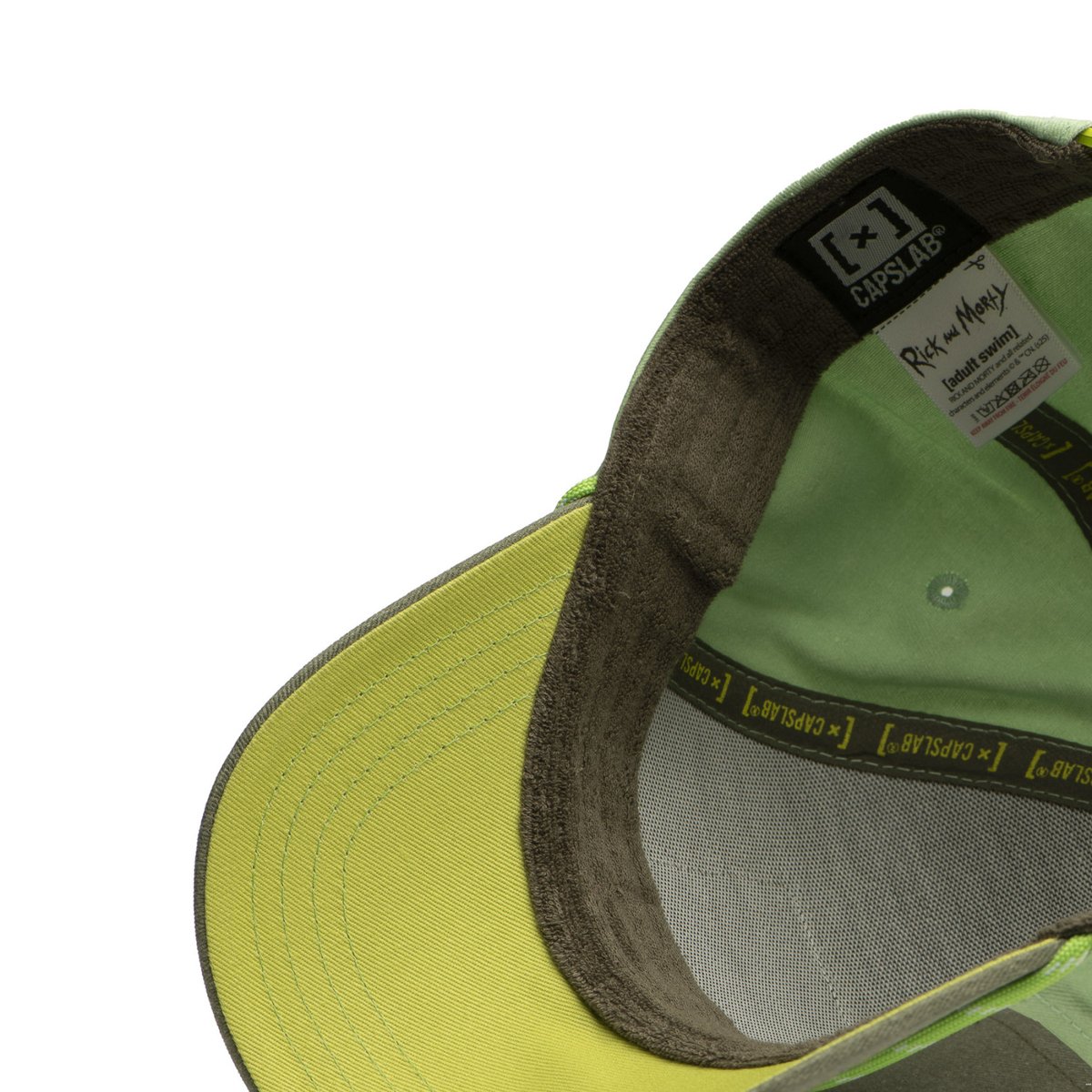Casquette baseball Rick & Morty vert clair/kaki, CAPSLAB