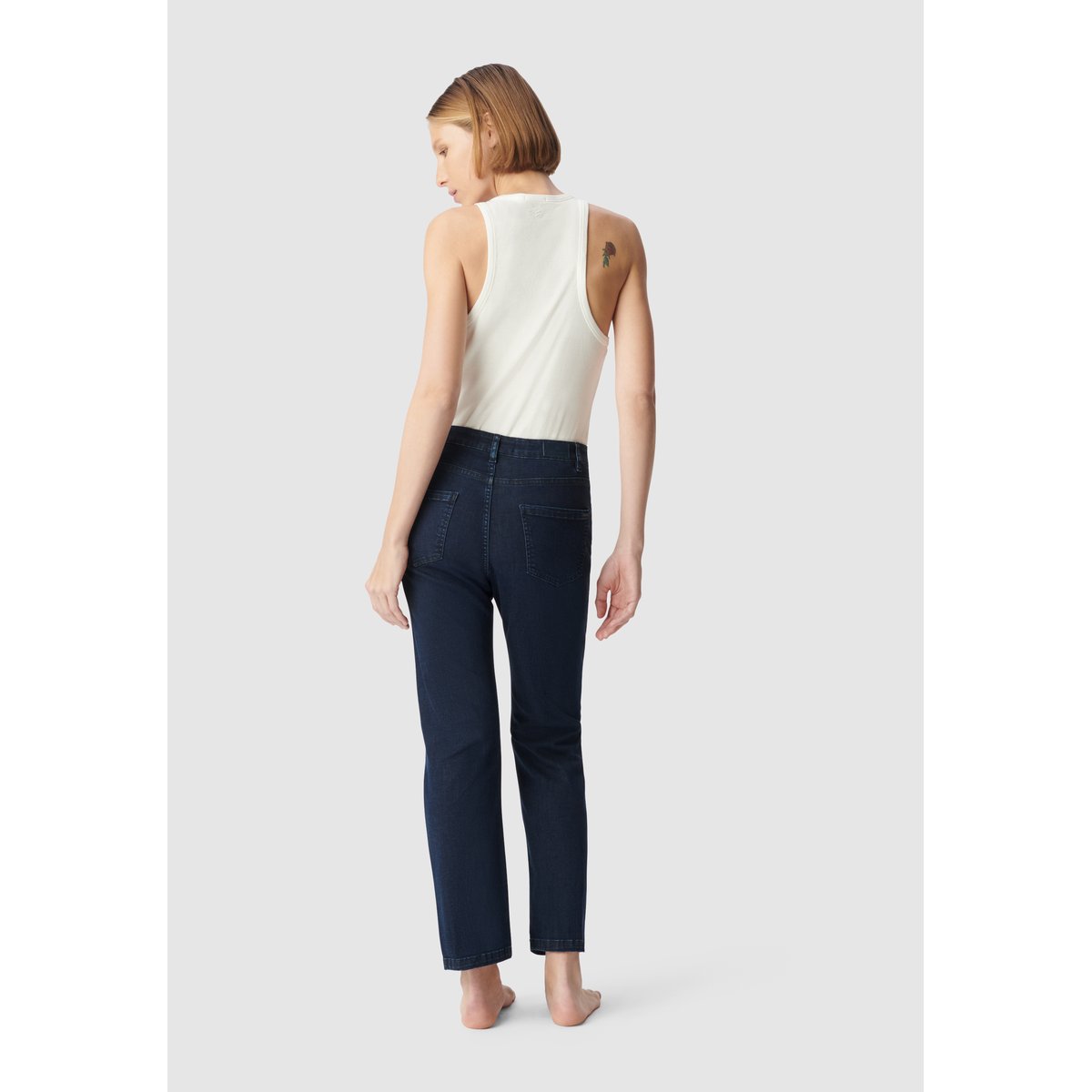 Jean droit court POWER STRETCH JANIS bleu nuit, IKKS