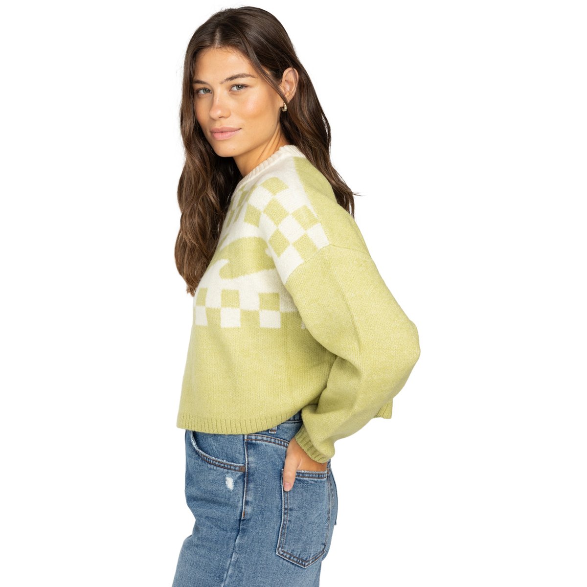 Pull à col rond PALM FOREVER vert willow, BILLABONG
